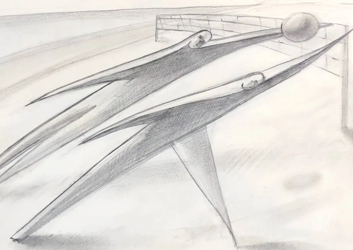 Image of The Game by Illya Tkachenko, size: 29,5х19,5, made of Рaper, Graphite pencil., Graphics medium, from Львів , priced at $50 (≈ 2,262 грн)