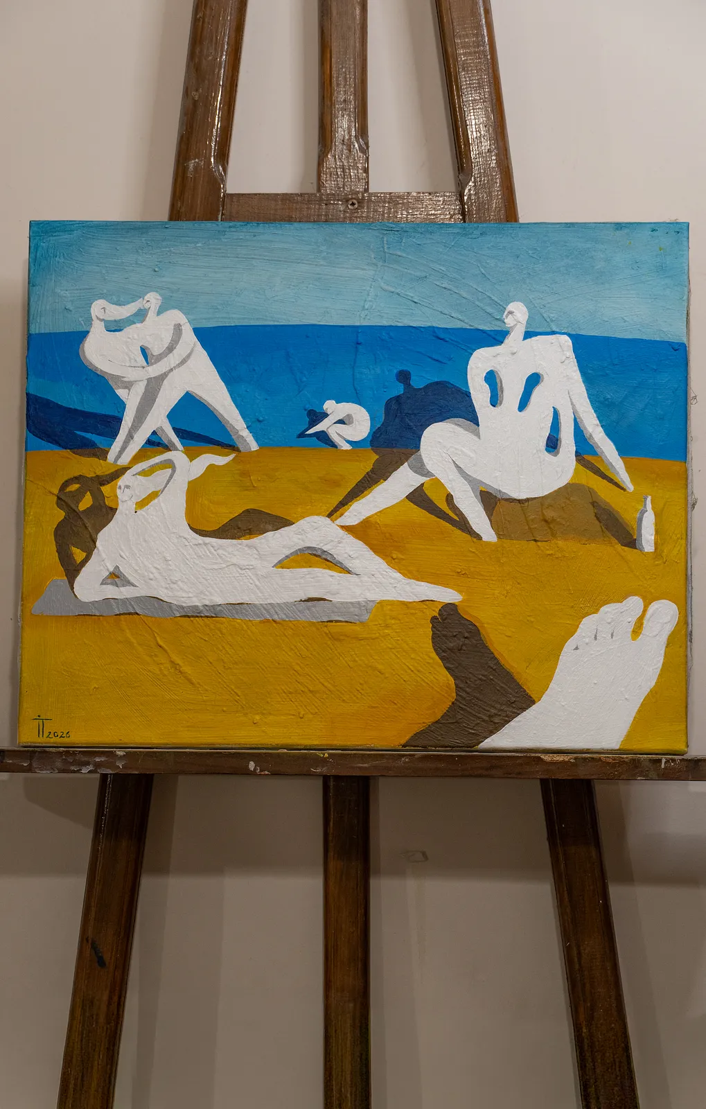 Image of  «Чорне море» by Illya Tkachenko, size: 40х50, made of Акрил на полотні, Painting medium, from Львів, part of the On the beach series, priced at $200 (≈ 9,047 грн) Photo 2 of 2.