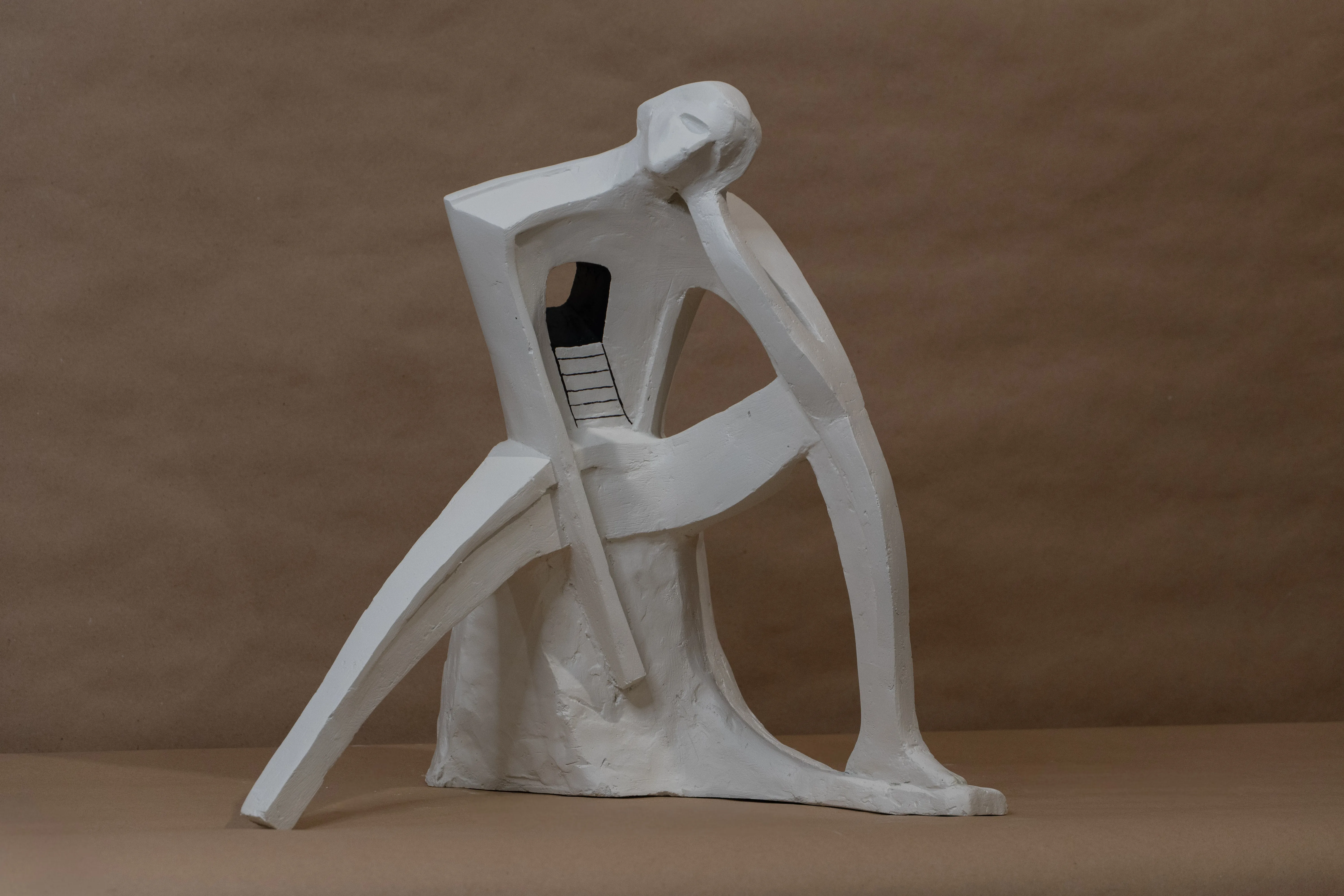 Image of Шлях до себе by Illya Tkachenko, size: 40x40x40, made of Гіпс, акрил., Sculpture medium, from Львів, priced at $300 (≈ 13,570 грн) Photo 12 of 13.