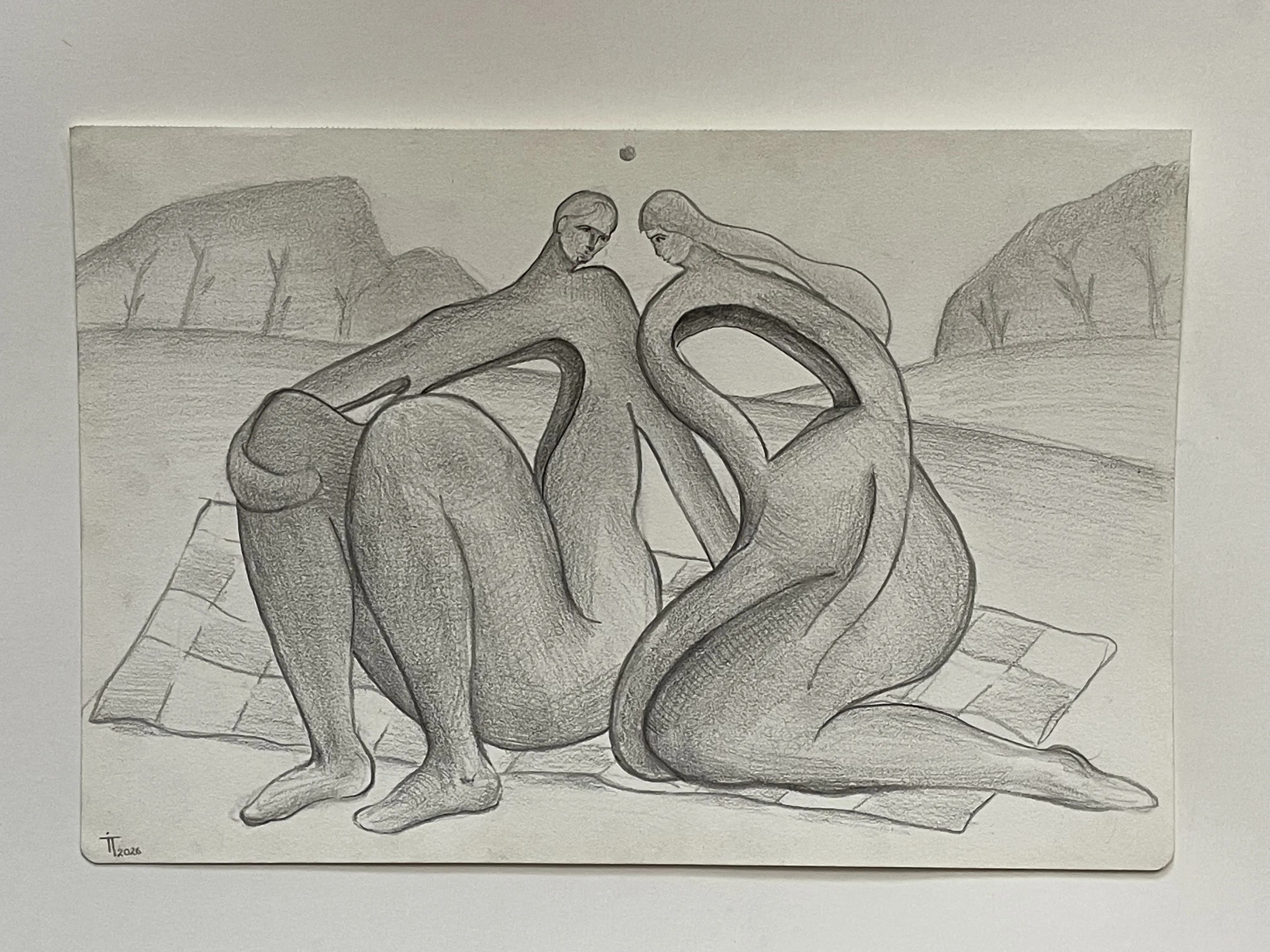 Image of Відпочинок  by Illya Tkachenko, size: 29 х 19,5, made of Папір, Олівець Простий , Graphics medium, from Львів , priced at $50 (≈ 2,262 грн) Photo 2 of 2.